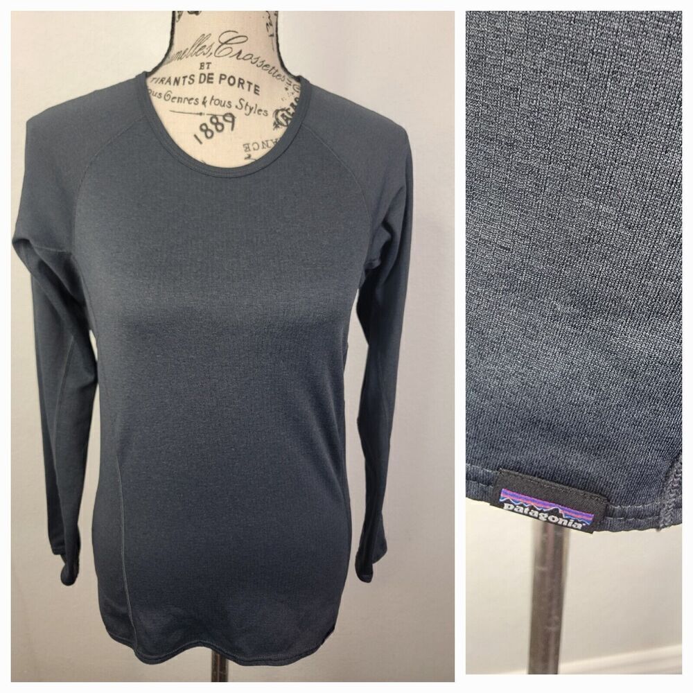 Patagonia Capilene Baselayer Womens 2XS Crewneck Polartec Midweight Gray